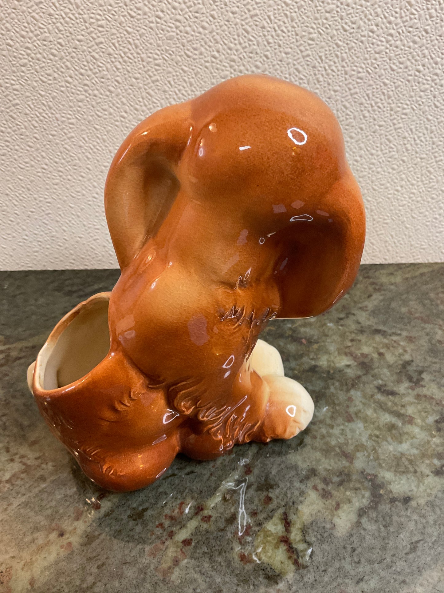 Vintage Japanese Porcelain Cocker  Spaniel Planter