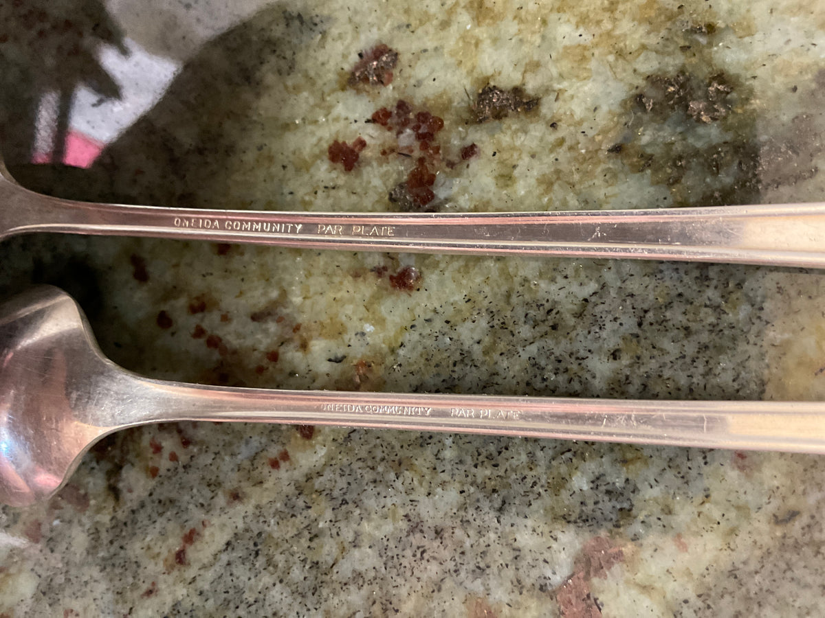 3 - Silver Plate Ice Tea Spoons