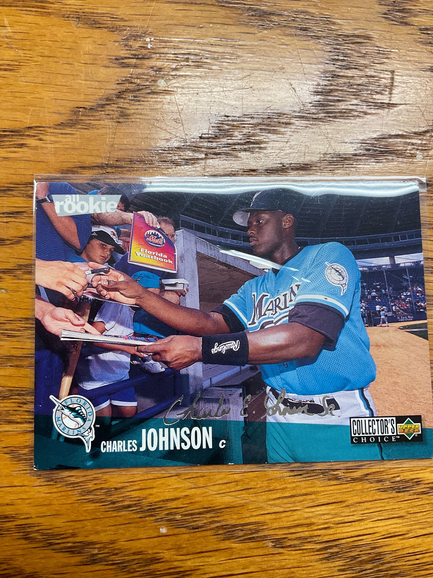 Baseball Card  Rookie Charles Johnson