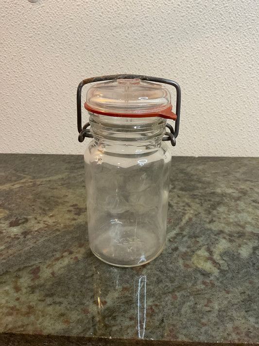 K 1875 Glass Canning Lightning Jar