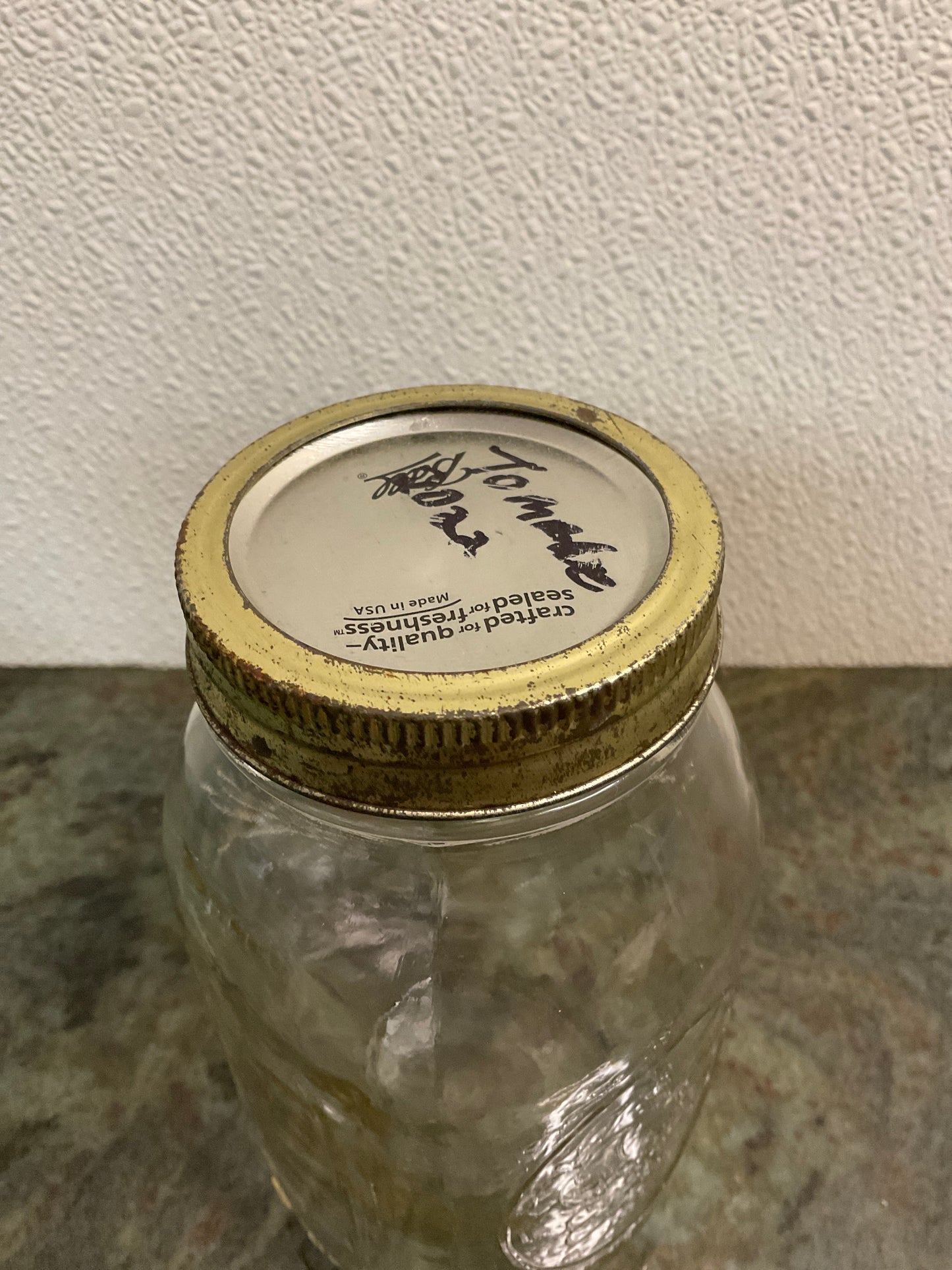 Ball Mason Jar in clear glass