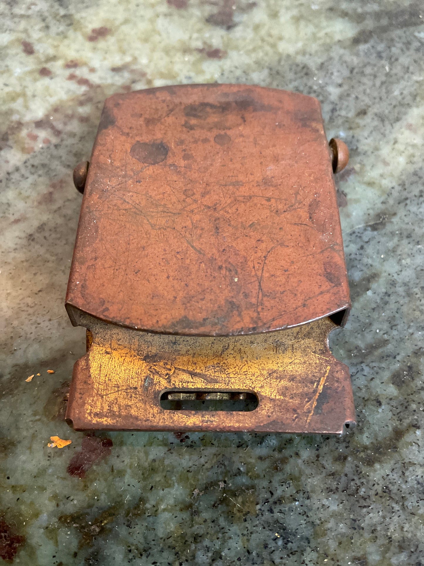 Vintage Solid Brass Belt Buckle