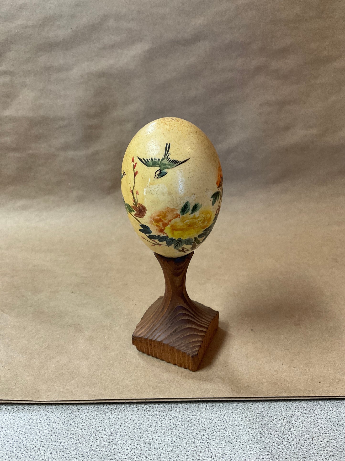 Vintage Asian Hand Painted Egg Shell