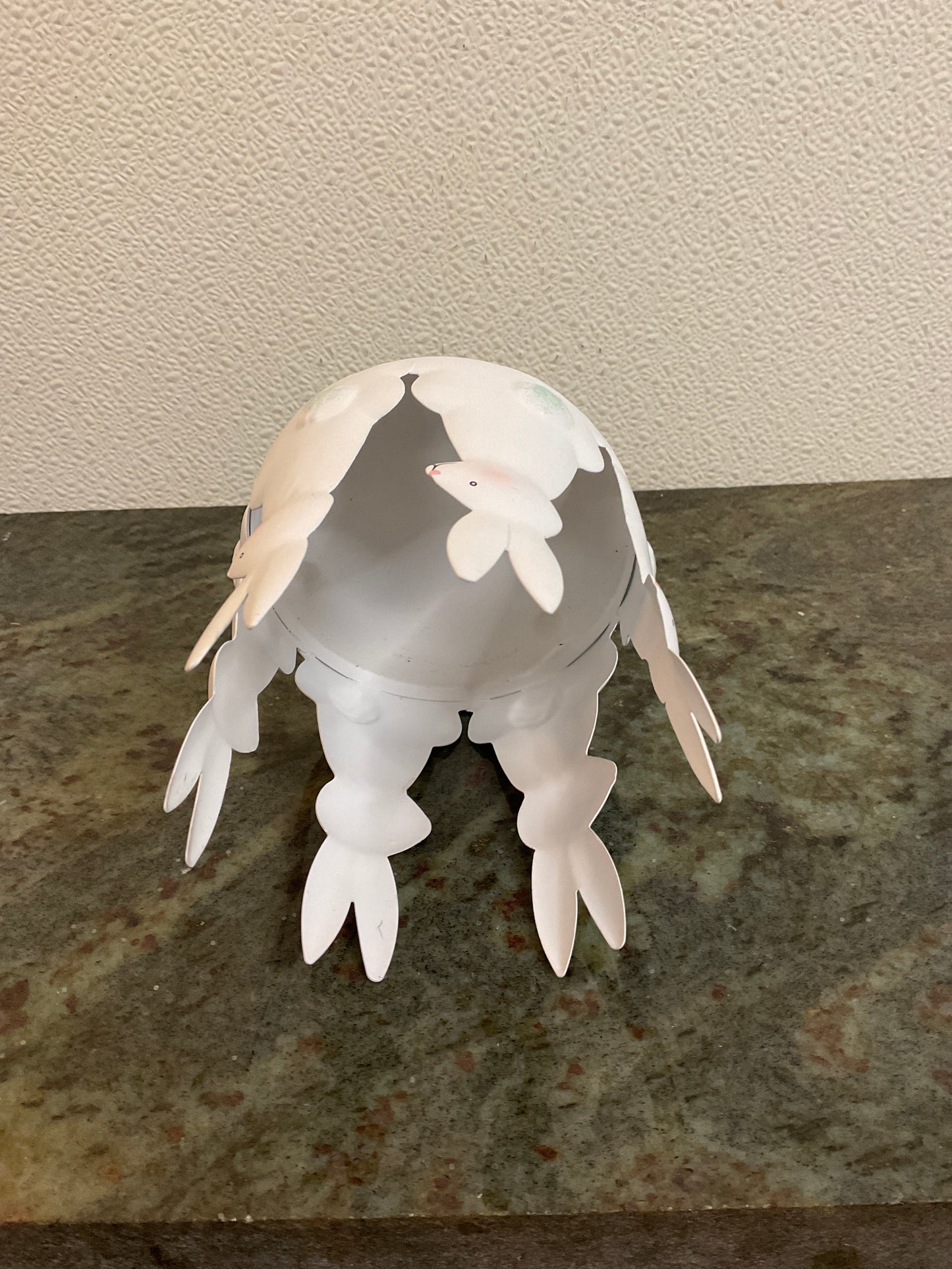 Metal Bunnies Candle Holder