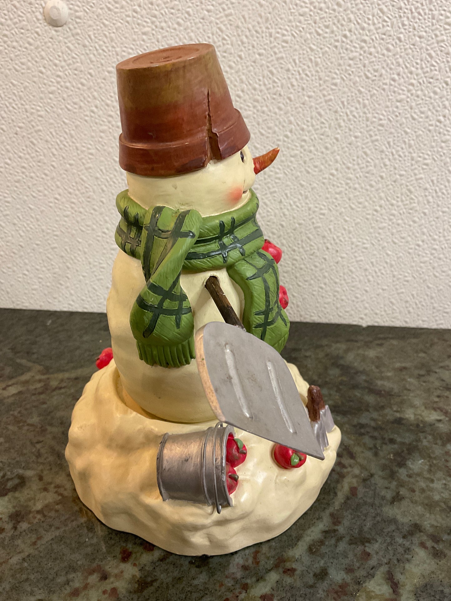 Snowman Music Figurine
