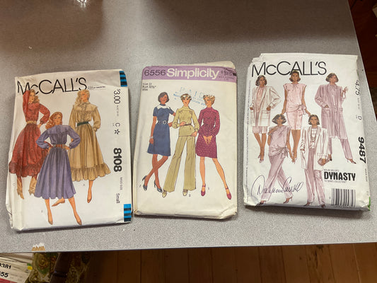Bundle of 3 Sewing Patterns
