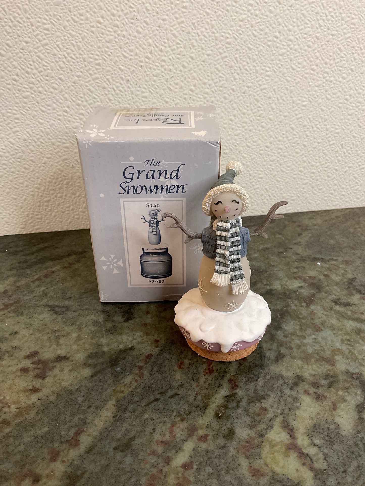The Grand Snowman Star Candle Topper