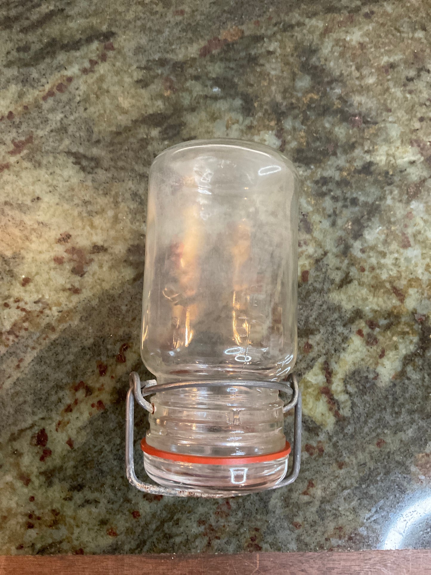 K 1875 Glass Canning Lightning Jar