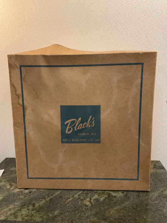 Hat Box from Black’s former department store in Waterloo IA