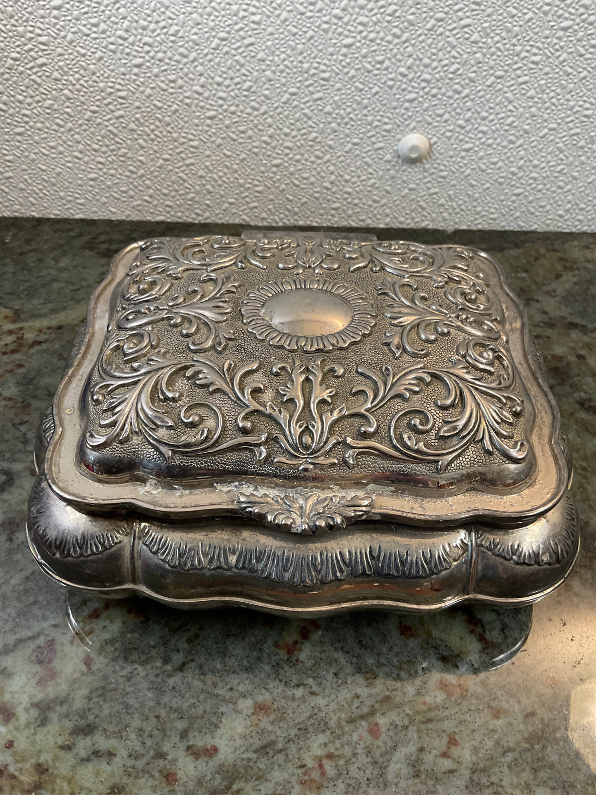 Vintage 1970’s International Silver Jewlery Box