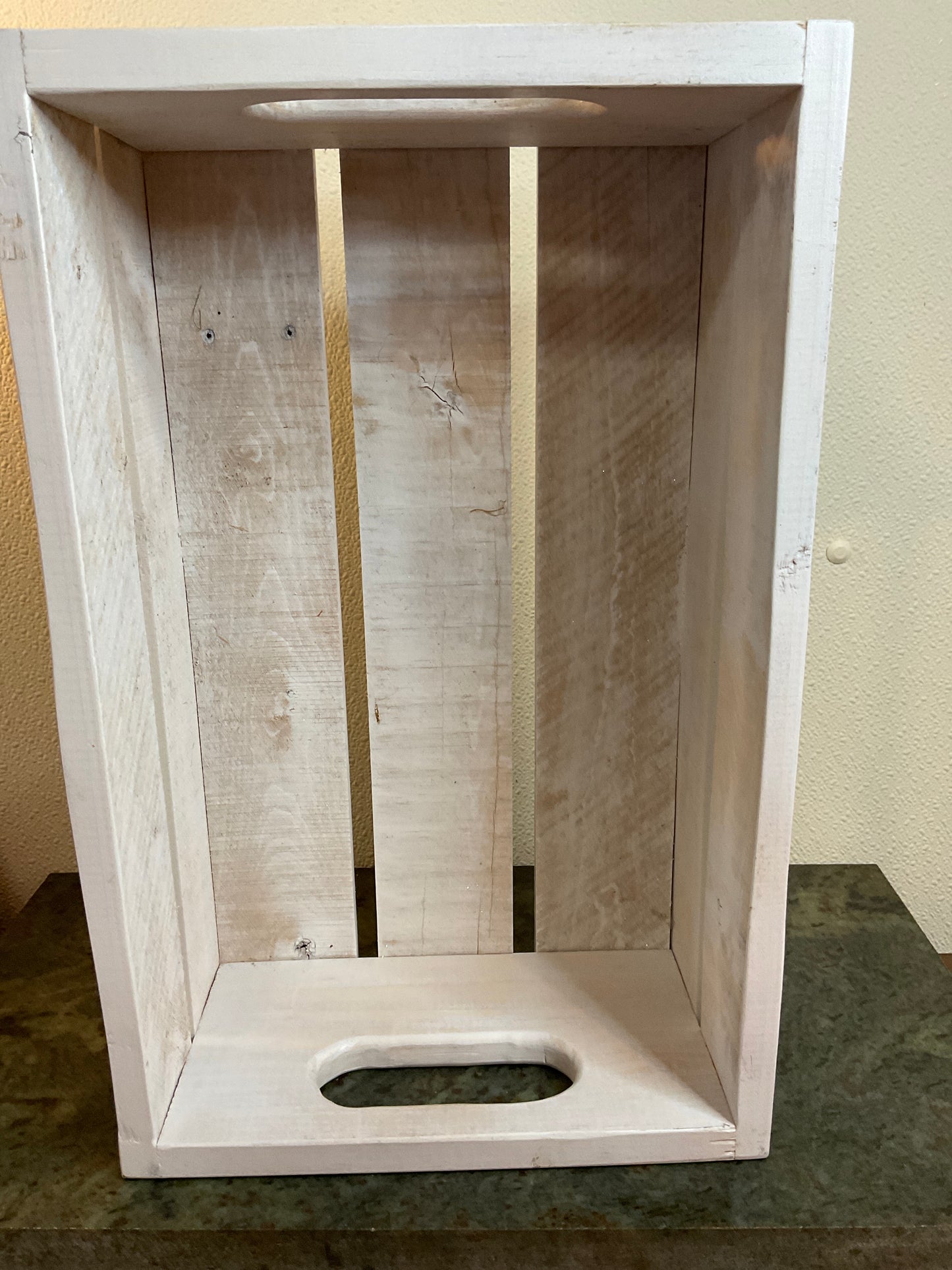 White Heavy Duty Wooden Crate