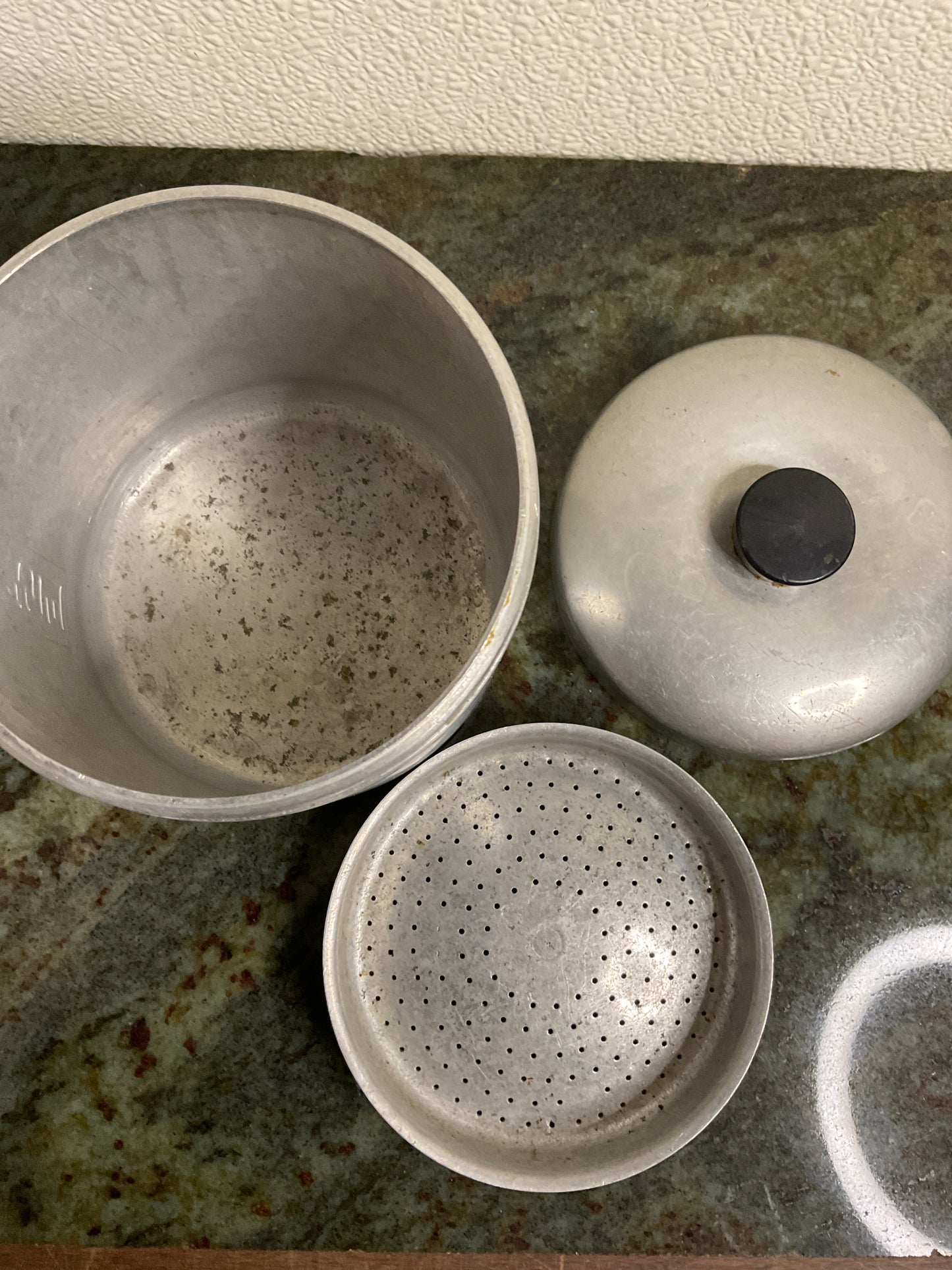 Vintage Aluminum Grease Container