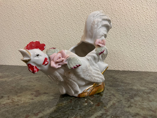 Antique Rooster Planter