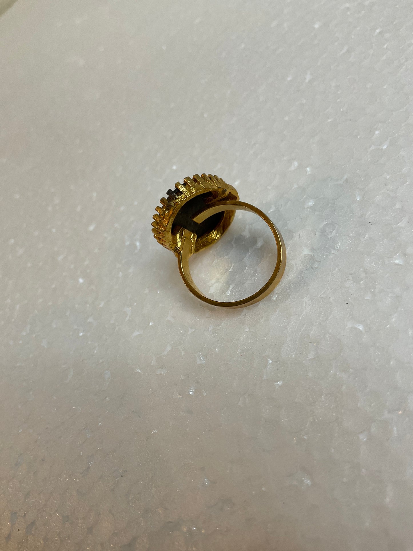 Gold Tone PaintedOval Ring