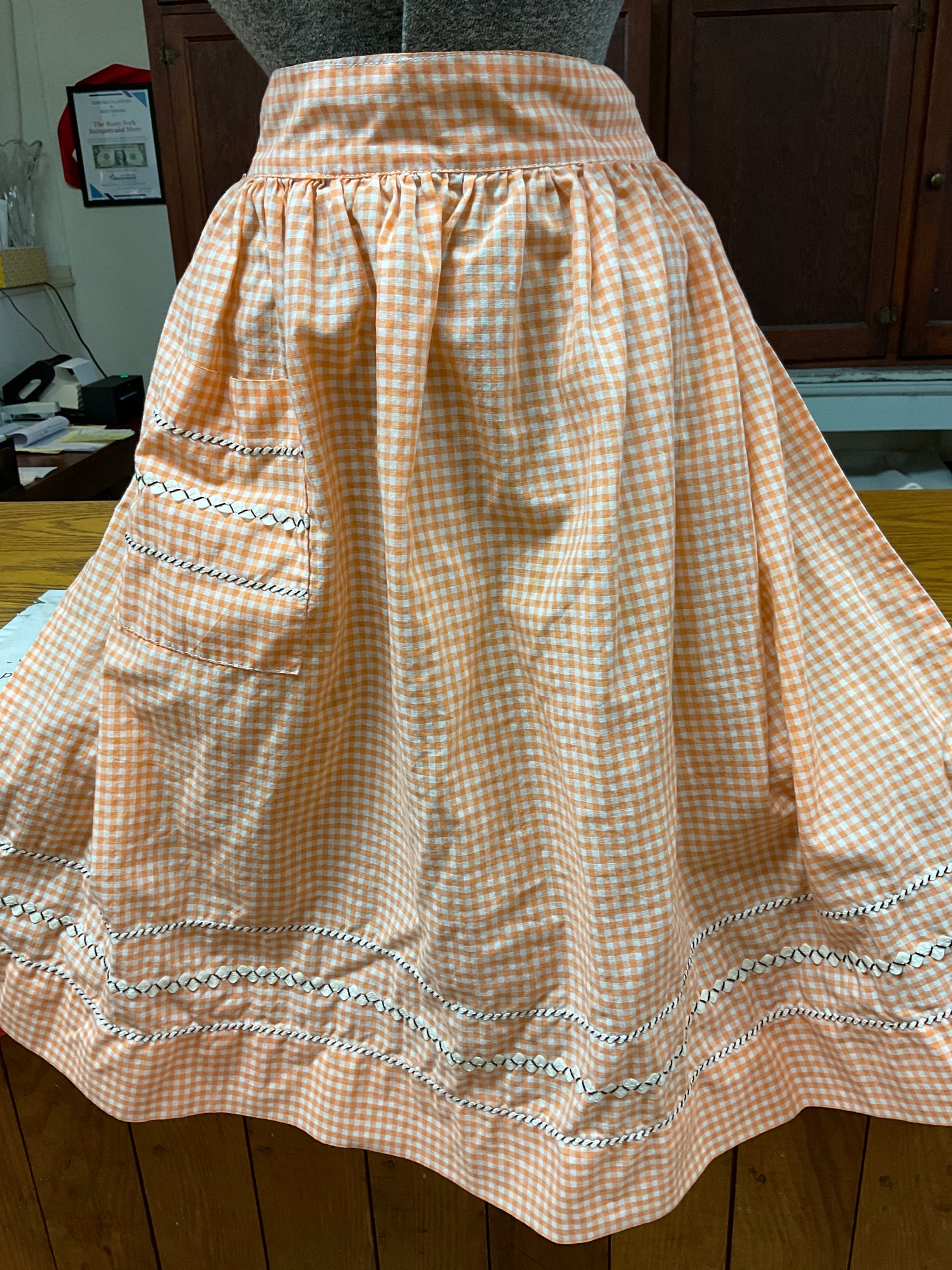 Vintage Hand Stitched Apron