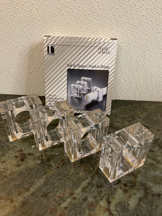 Tamus Salt and Pepper Napkin Rings Box of 4