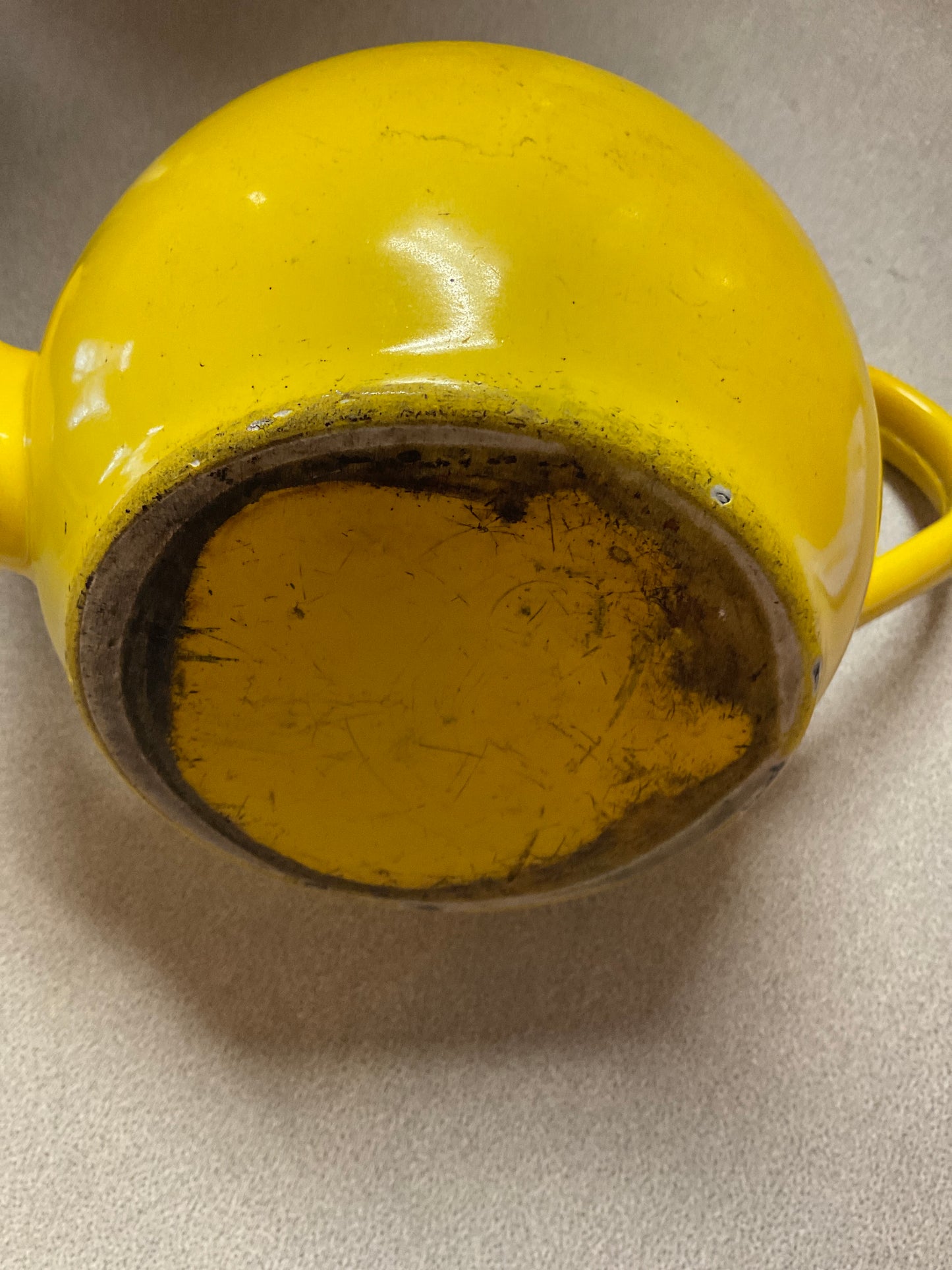 Vintage Yellow Teapot