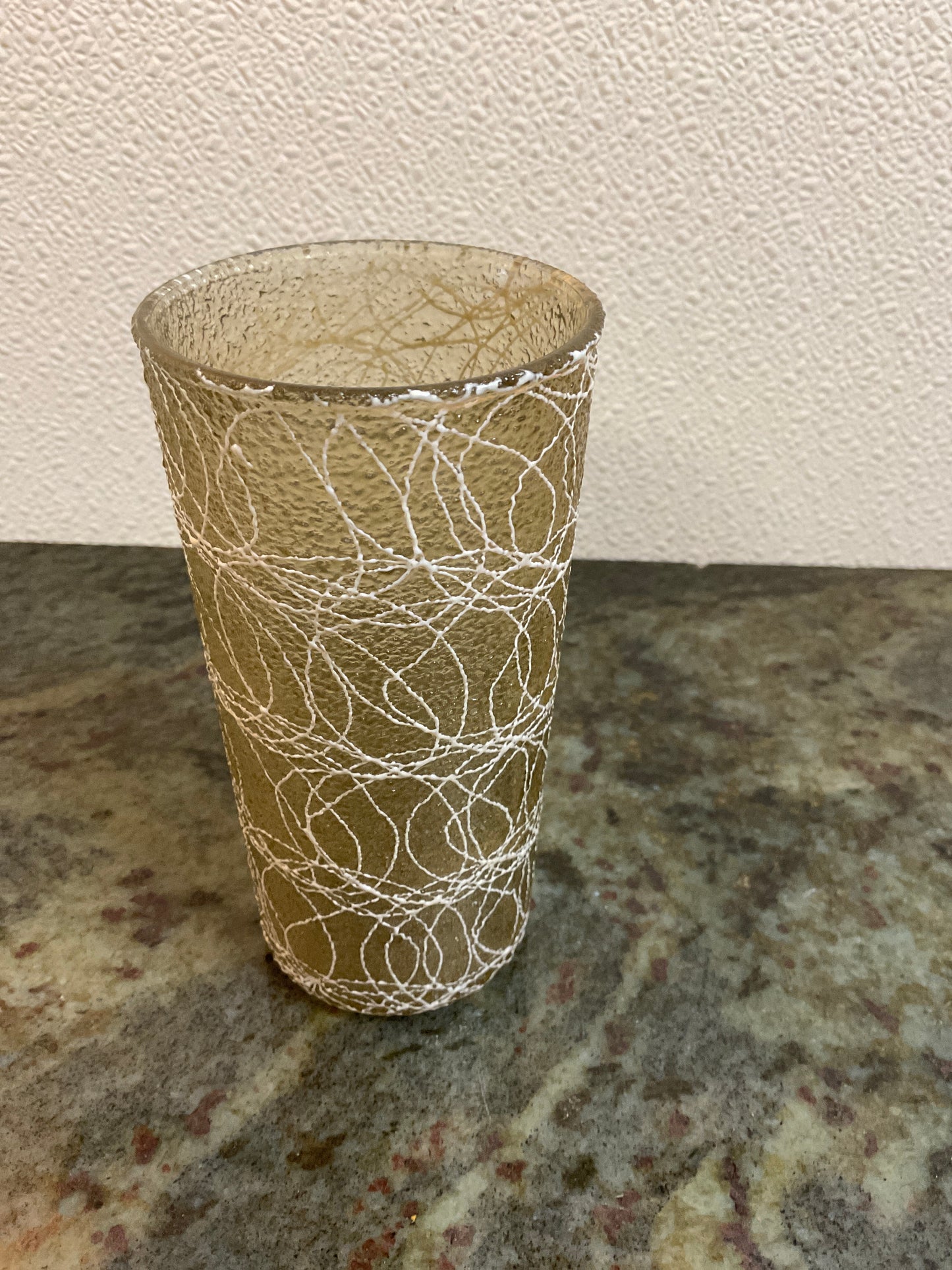 Vintage Spaghetti Rubber Glass