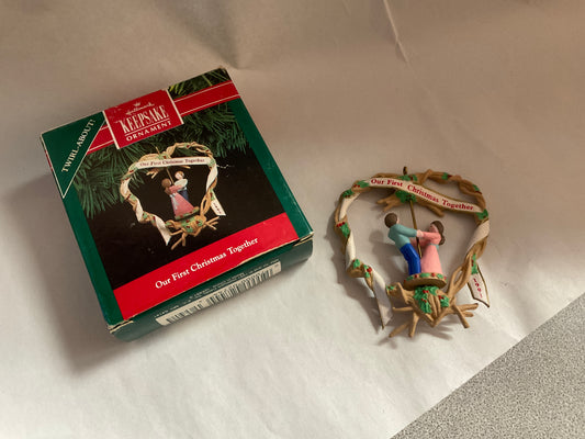 Hallmark Ornament Our First Christmas Together 1991
