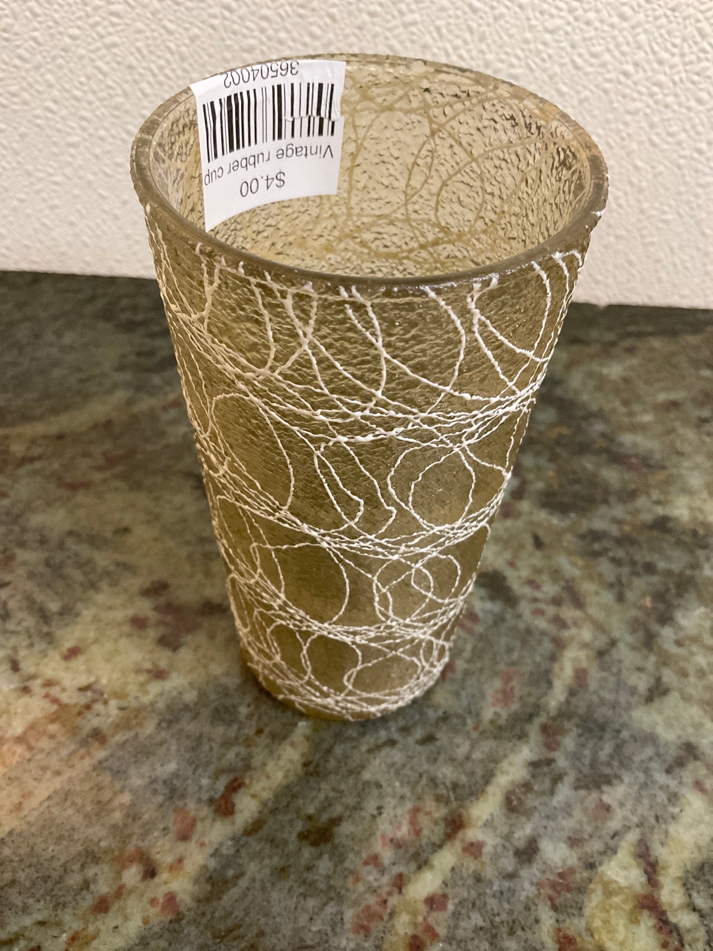 Vintage rubber glass