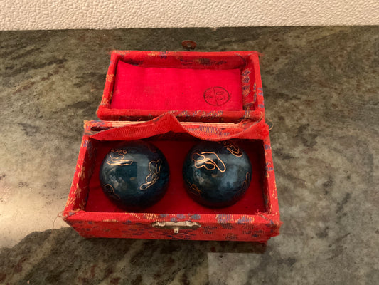 Balding Balls (Chinese Meditation Balls) in Case