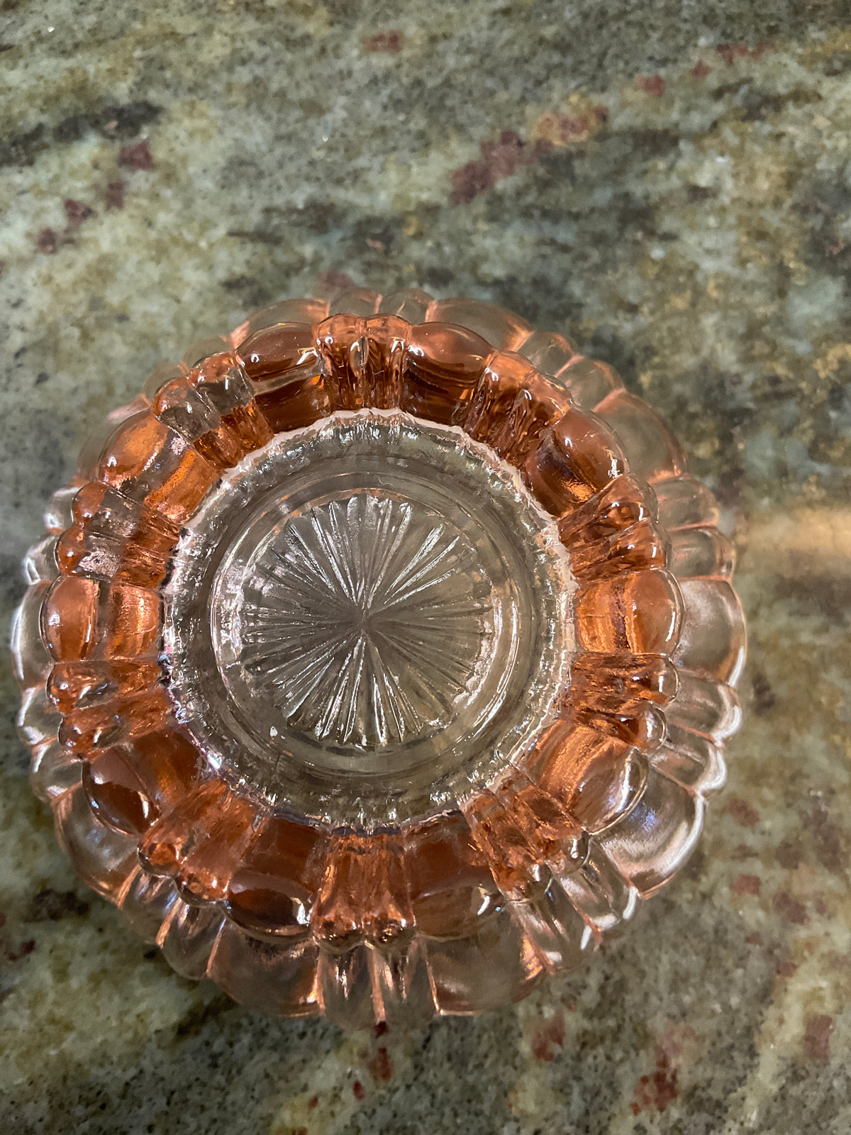 Vintage Pink Depression Dessert Bowl