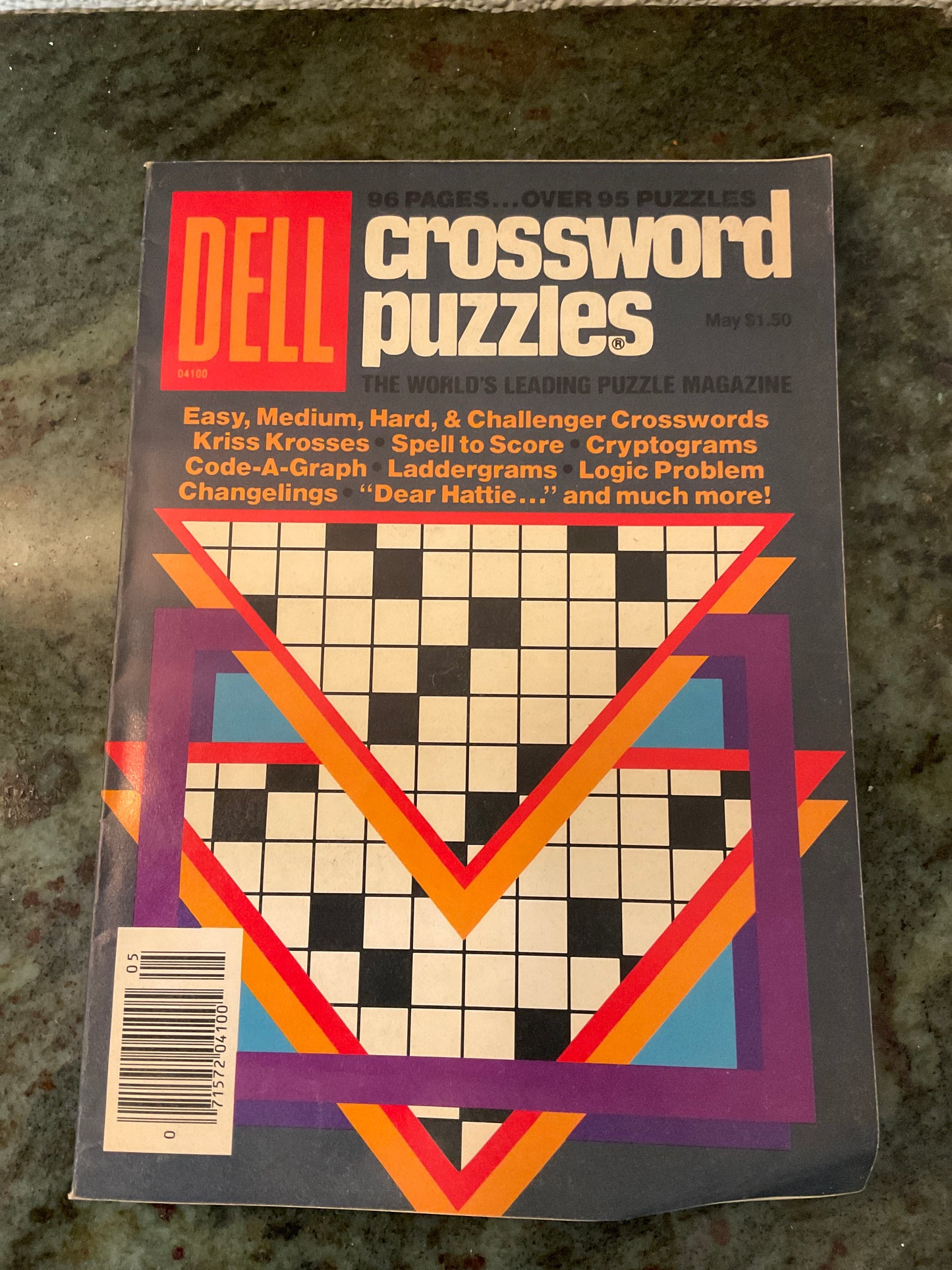 Dell Crossword Puzzles Magazine May 1986