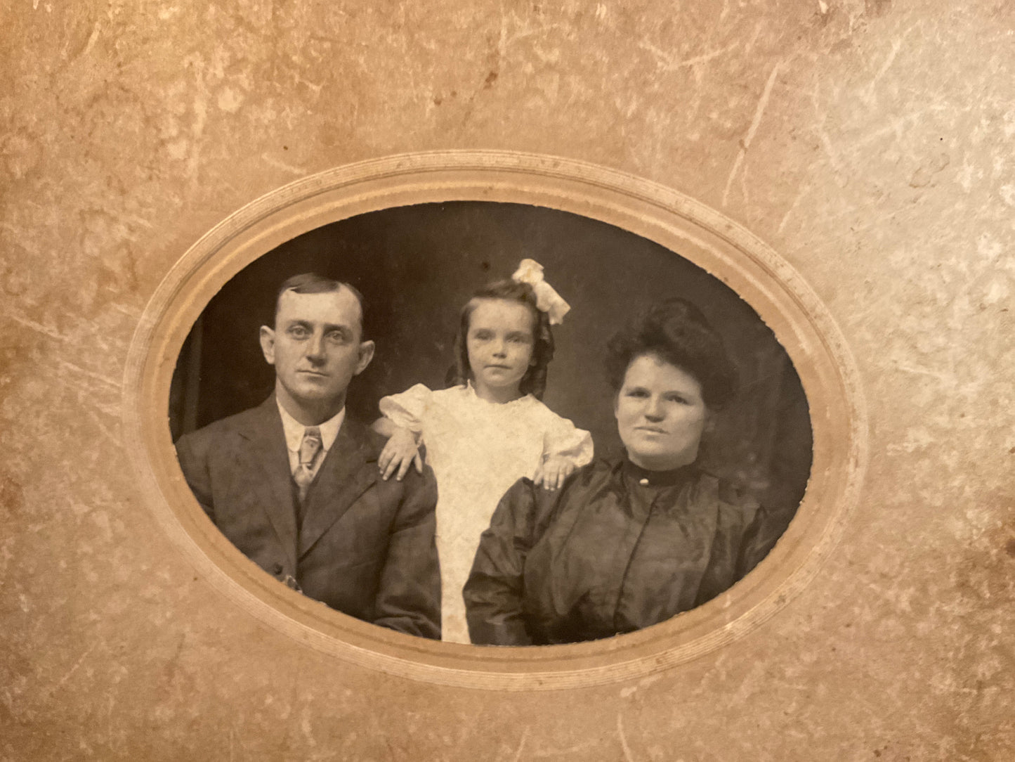 Vintage Cardstock Frame Family Portrait