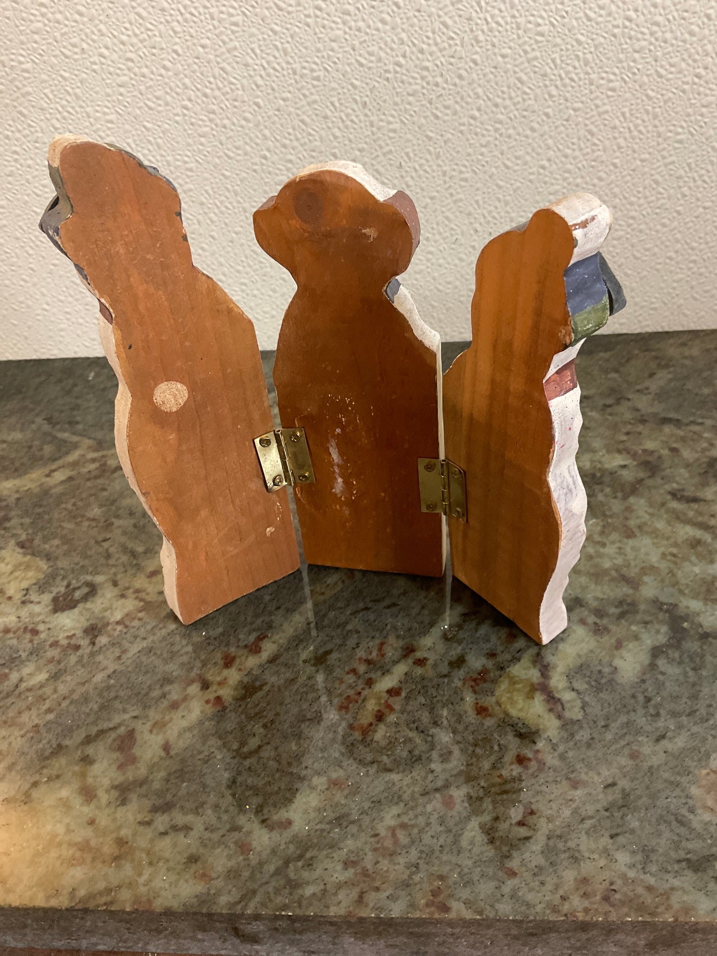 Hand Painted Trifold Snowmen