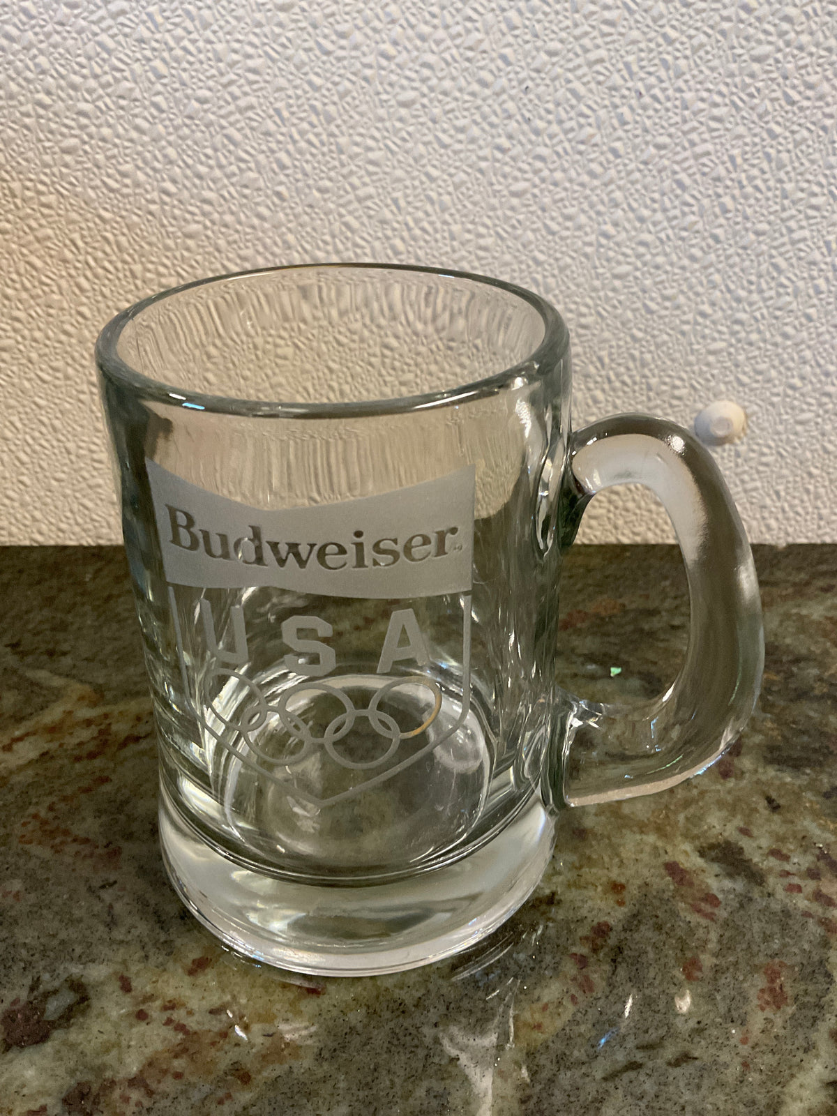 Budweiser USA Clear Beer Mug