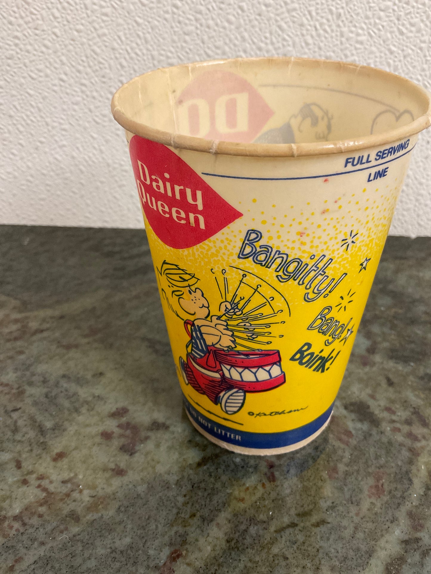 Dennis the Menace used Wax Paper Cup