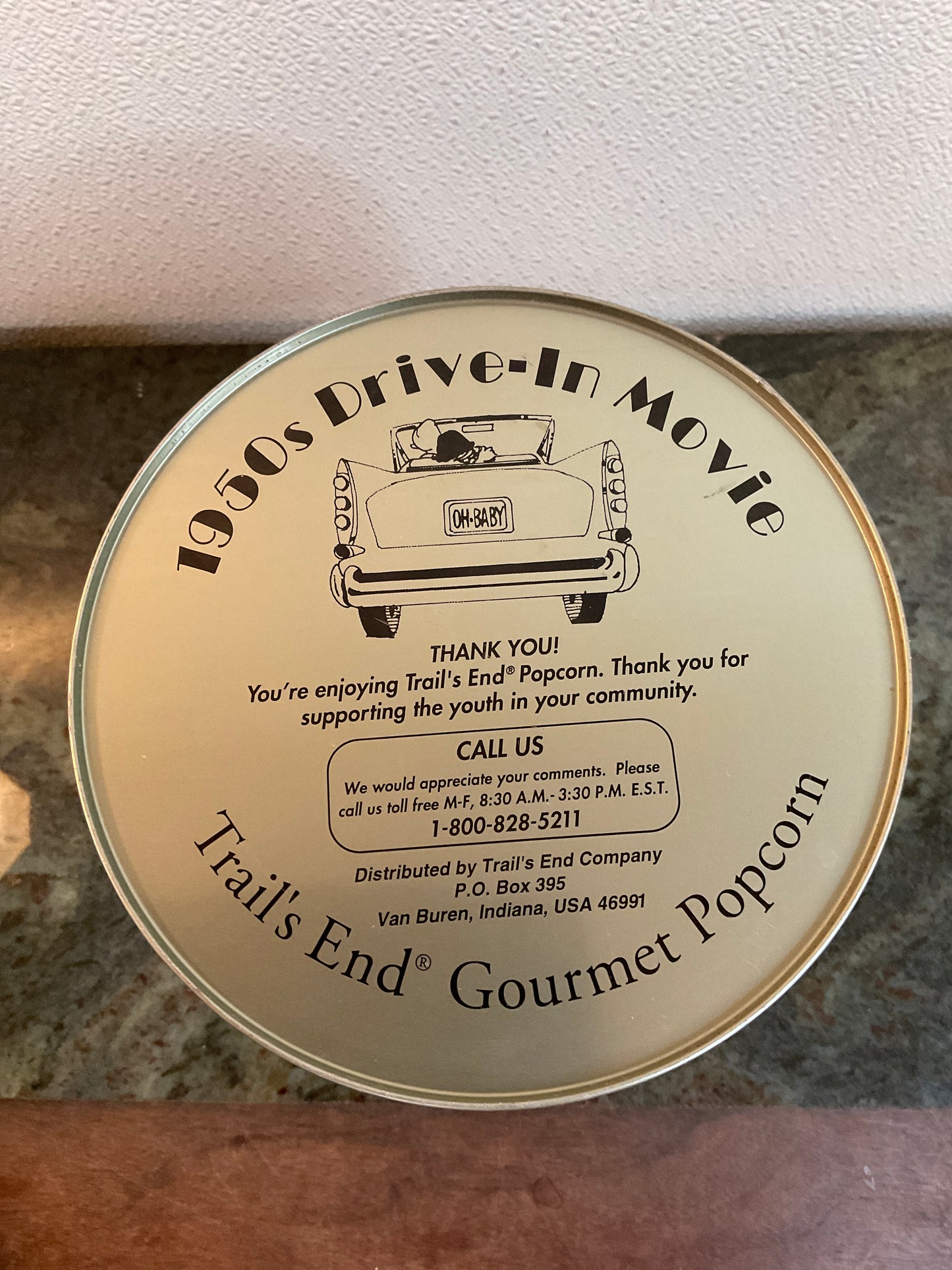 Trail’s End Drive-In Popcorn Tin