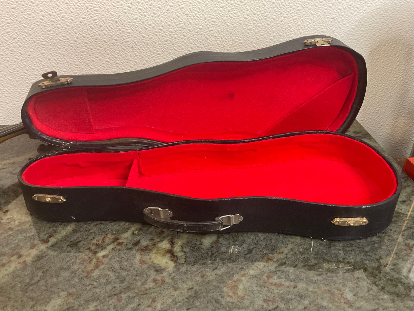 12” Wood Violin With Case & Bow