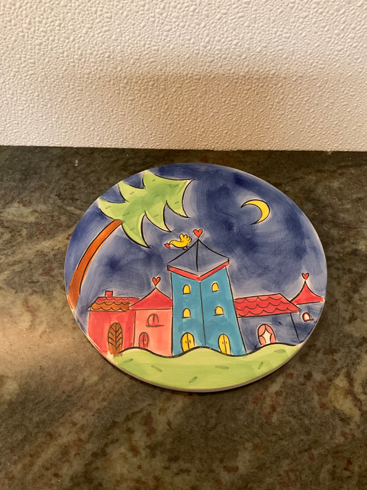 Clay Painted Large Coaster