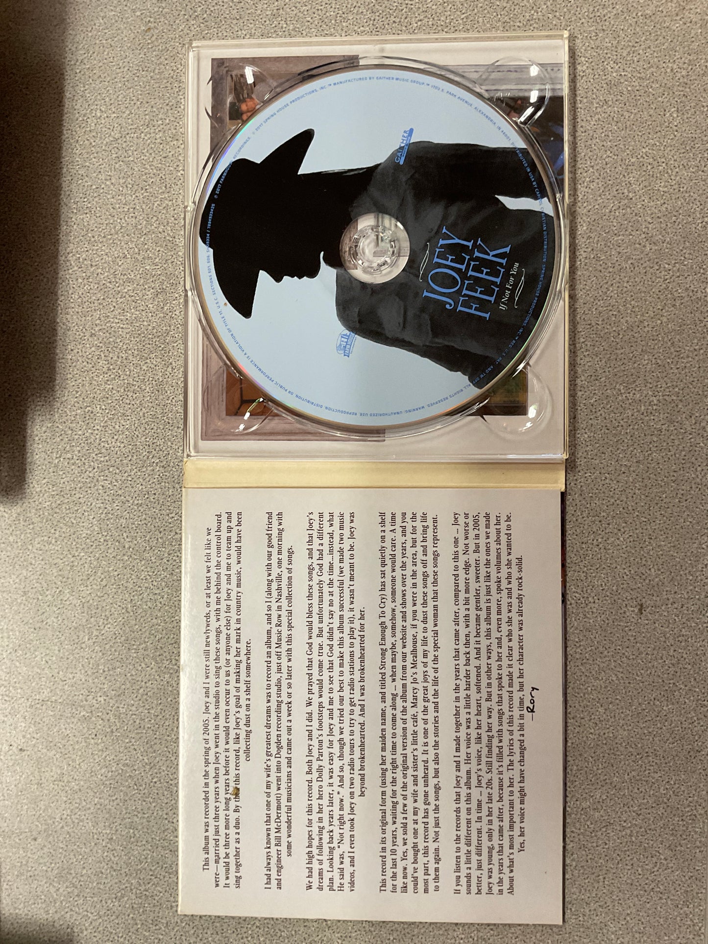 CD Joey Feek If Not For You