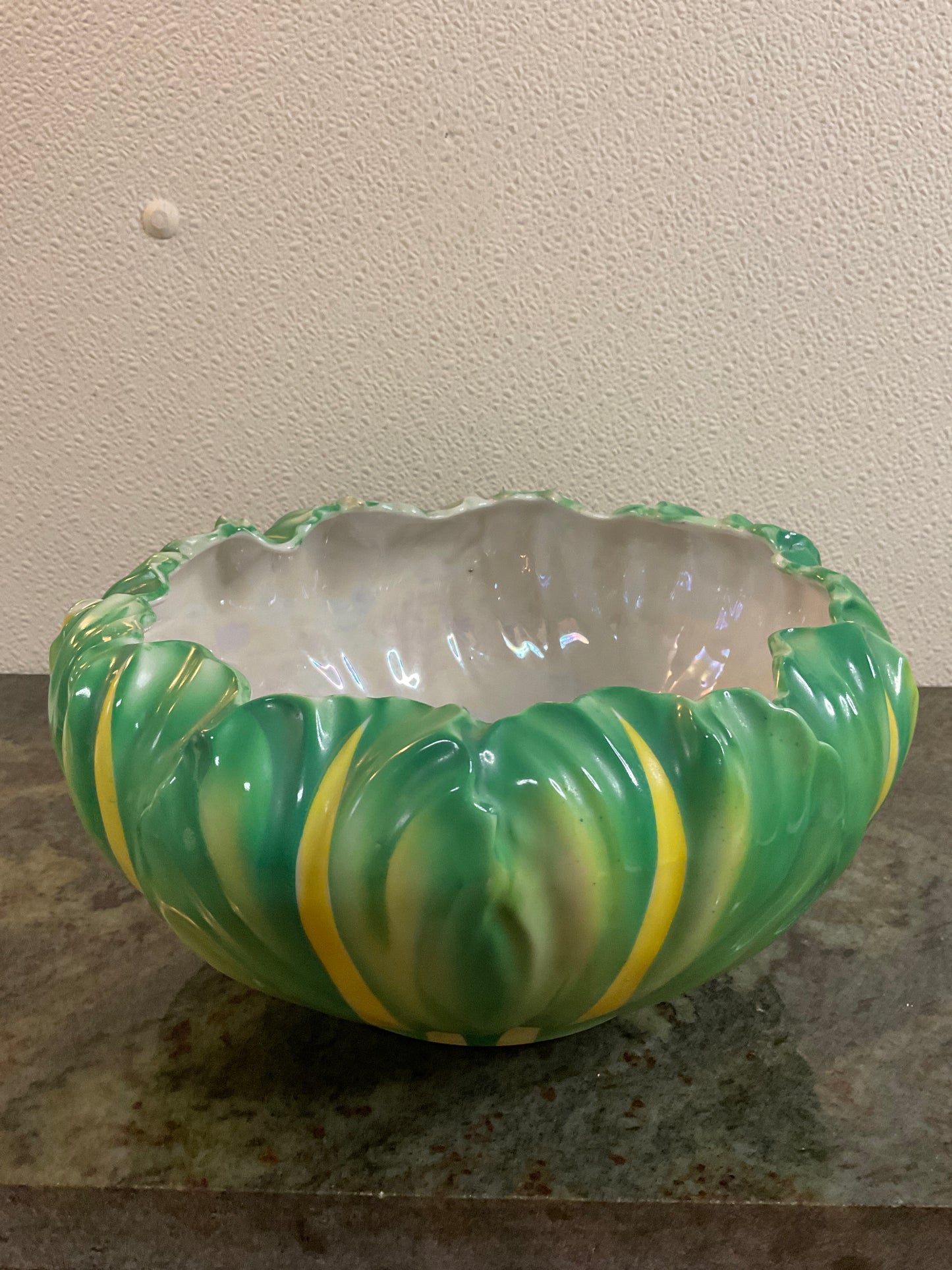 Hand Painted Mid Century Ceramic Bowl