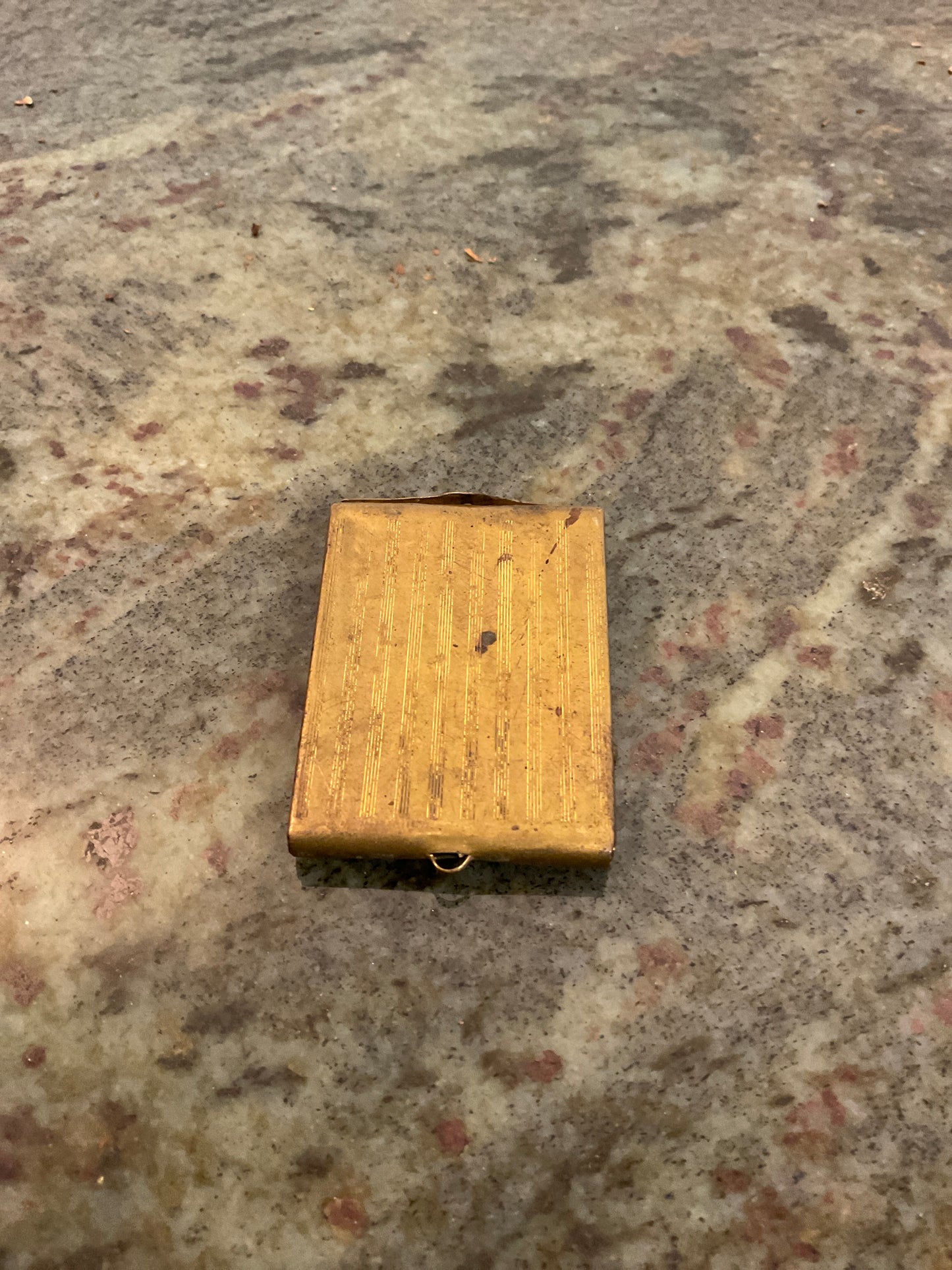 Douglas Vintage Metallic finished Matchbook Holder