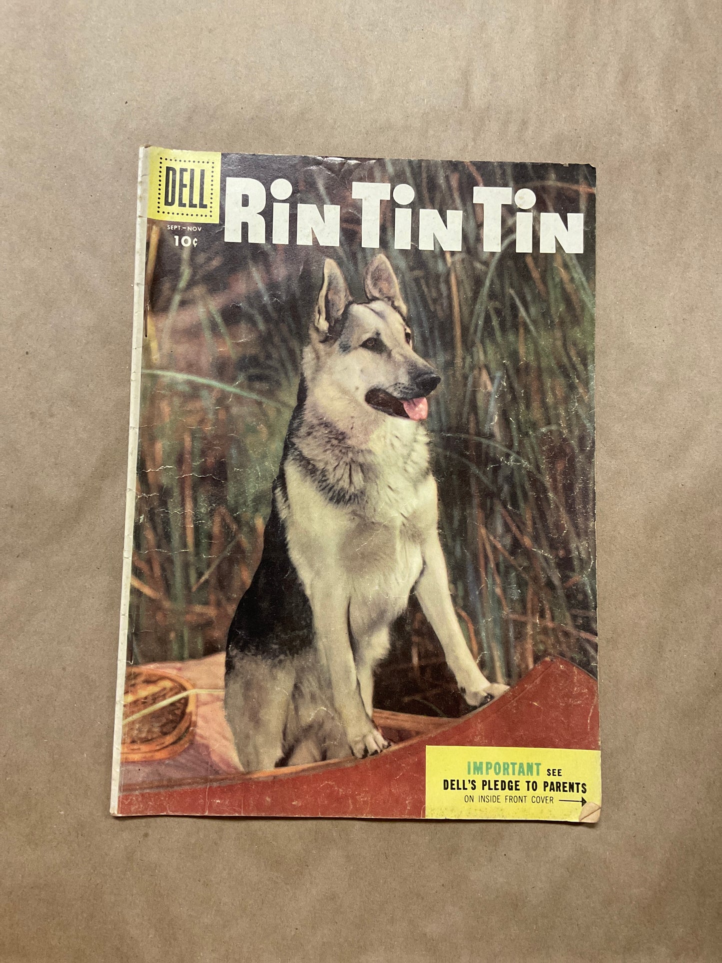 Vintage Rin Tin Tin Sept.-Nov. 1955 Comic Book