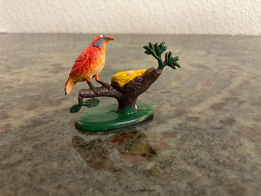 Miniature Plastic Resin Bird With Nest