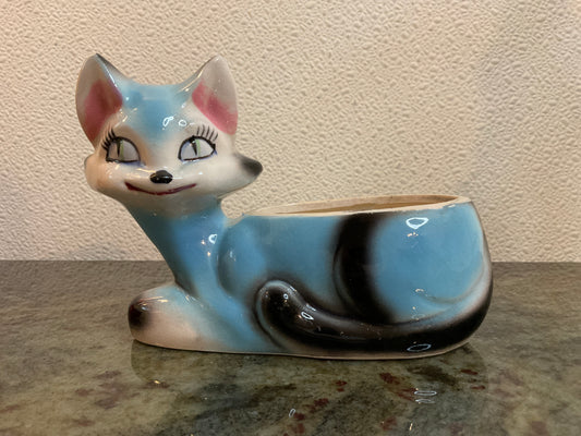 Mid-Century Modern Small Cat Planter