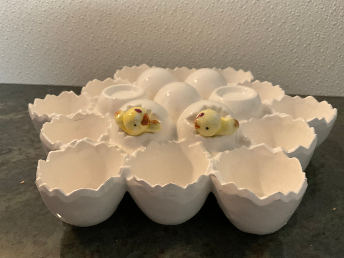 Vintage Enesco Ceramic Egg Holder