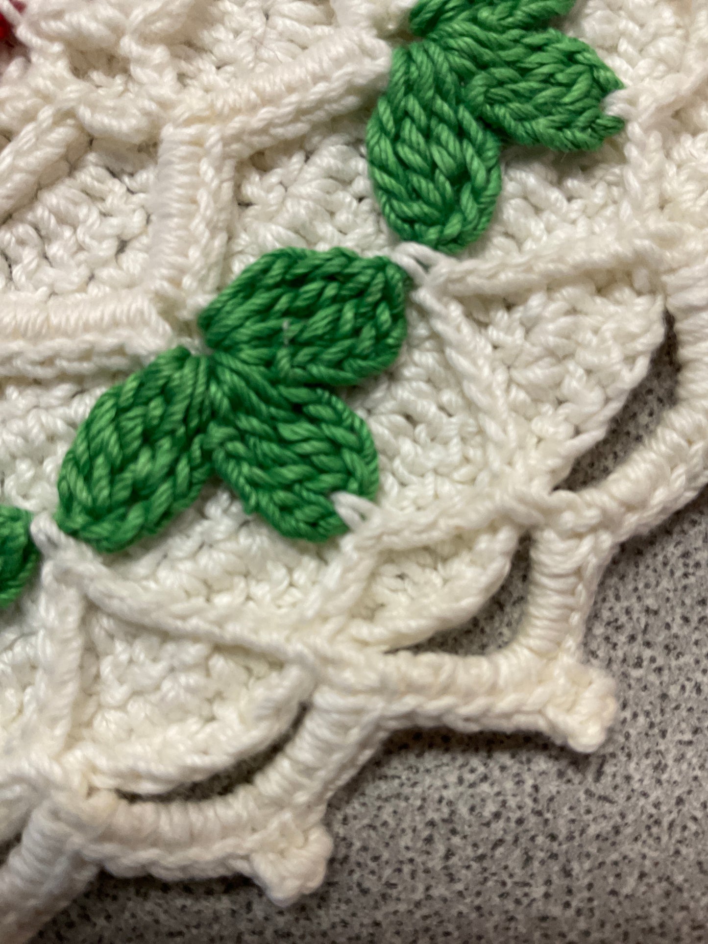 Vintage Crocheted Hot Pad  Doily