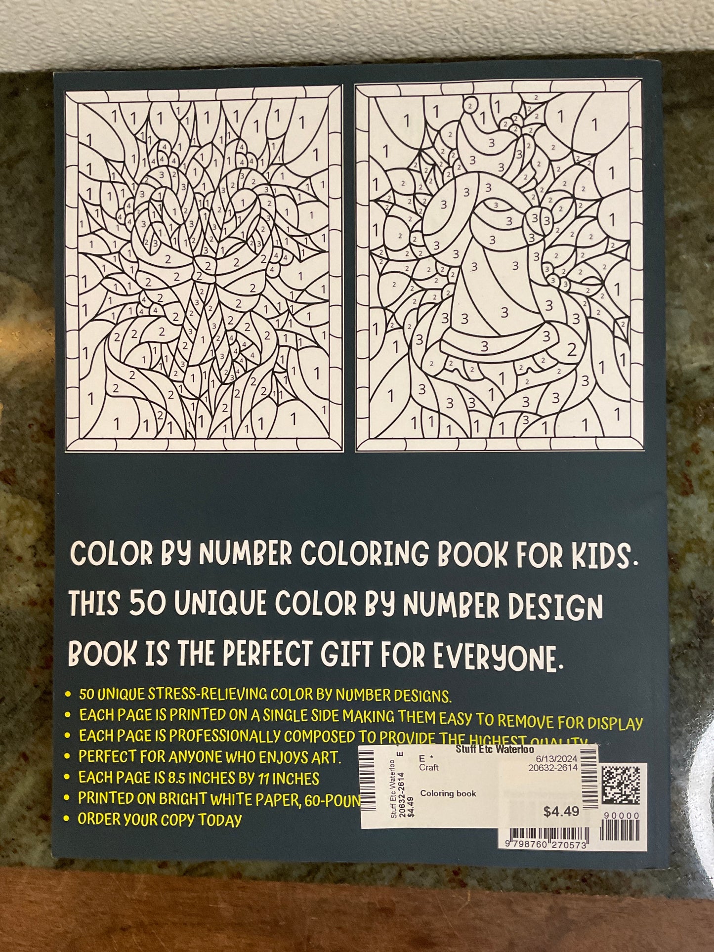 Color By Numbers Coloring Book For Kids Ages 8-12