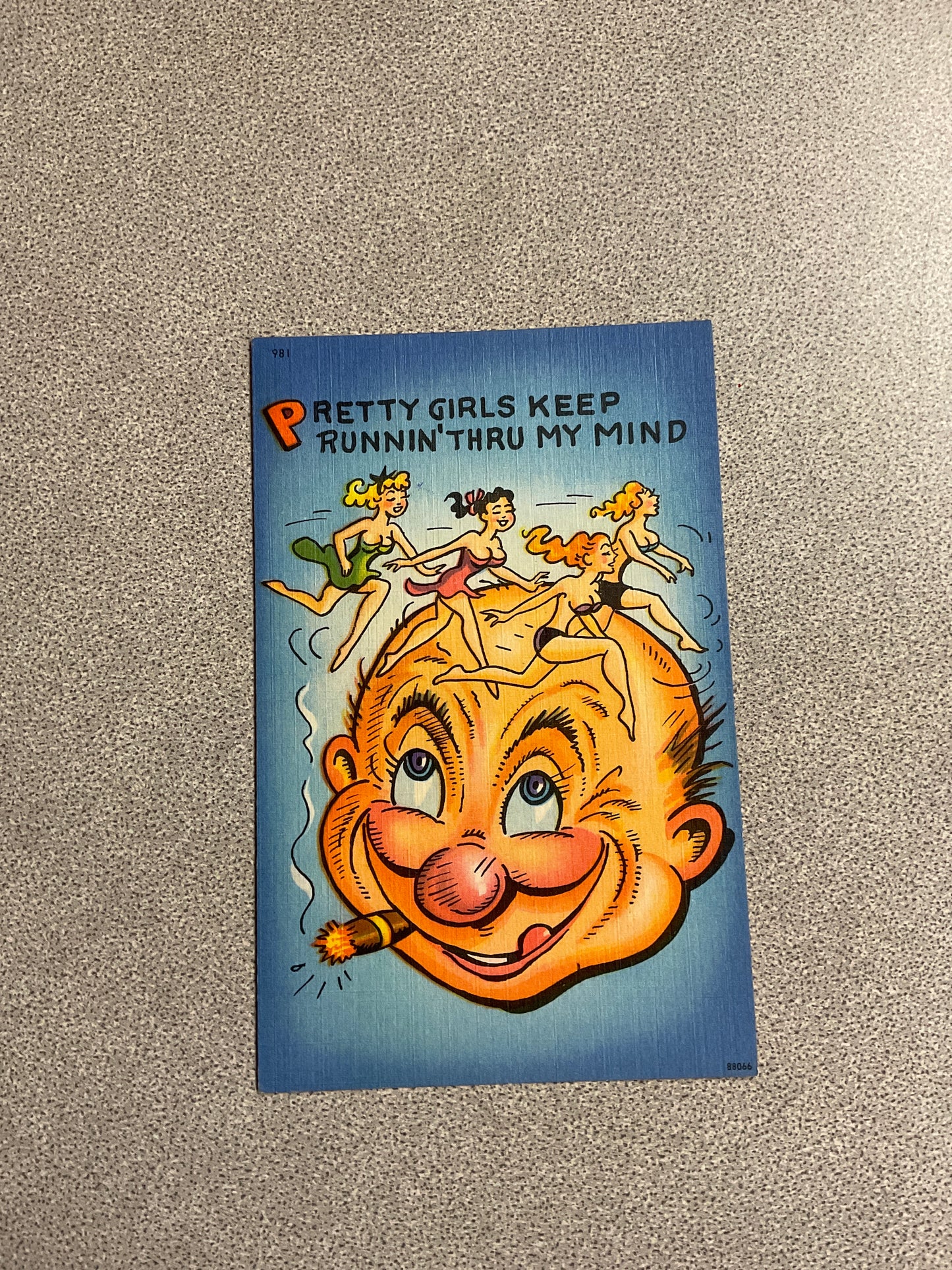 Vintage Postcard “Pretty Girls Keep…”