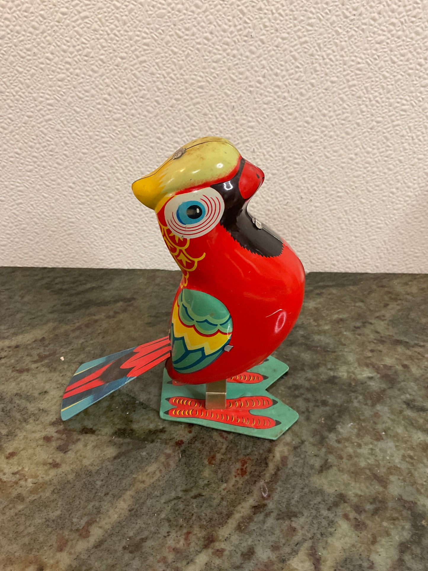 Large red Parrot-Litho 1960’s