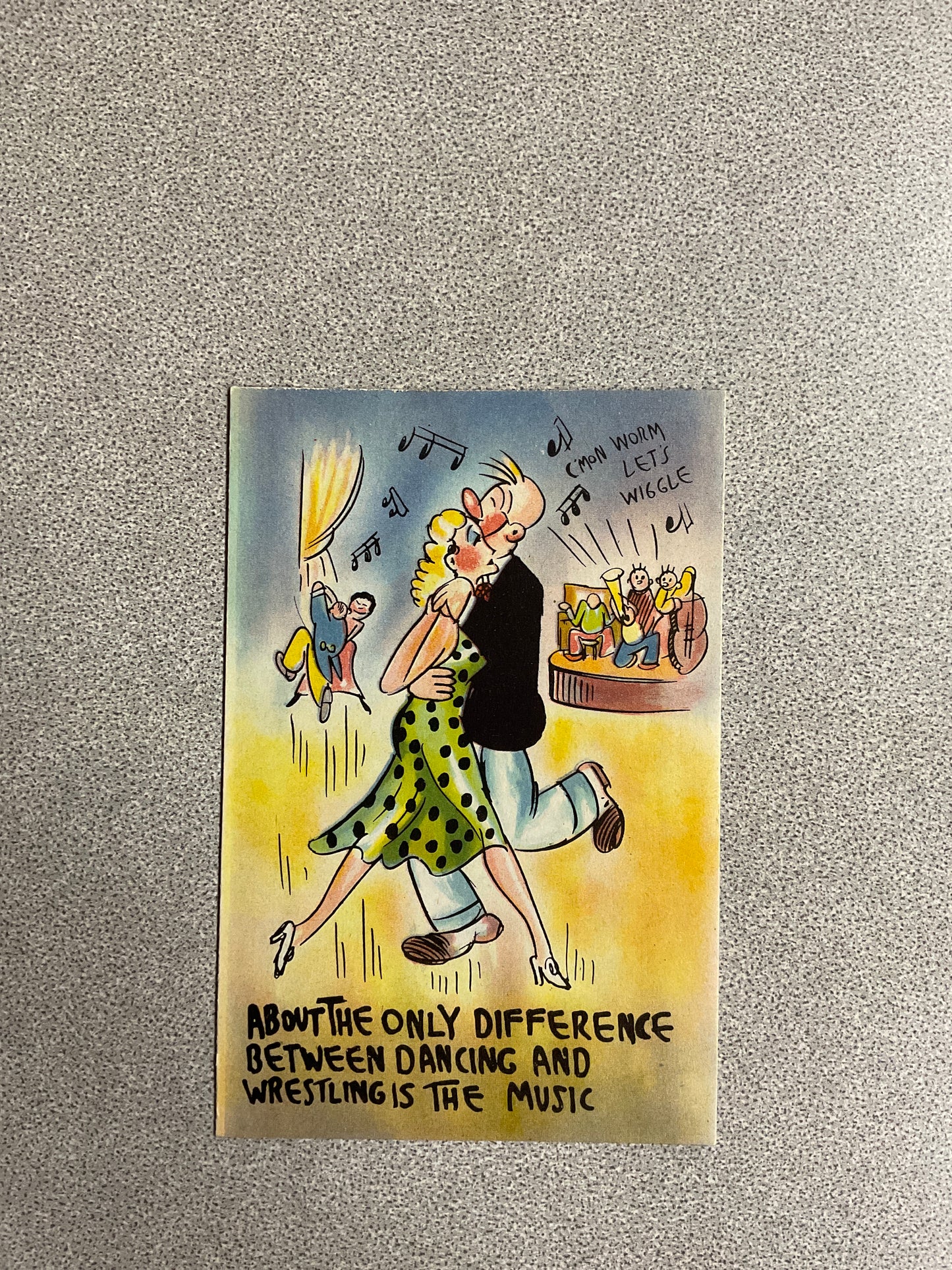 Vintage Postcard “About The Only Difference…”