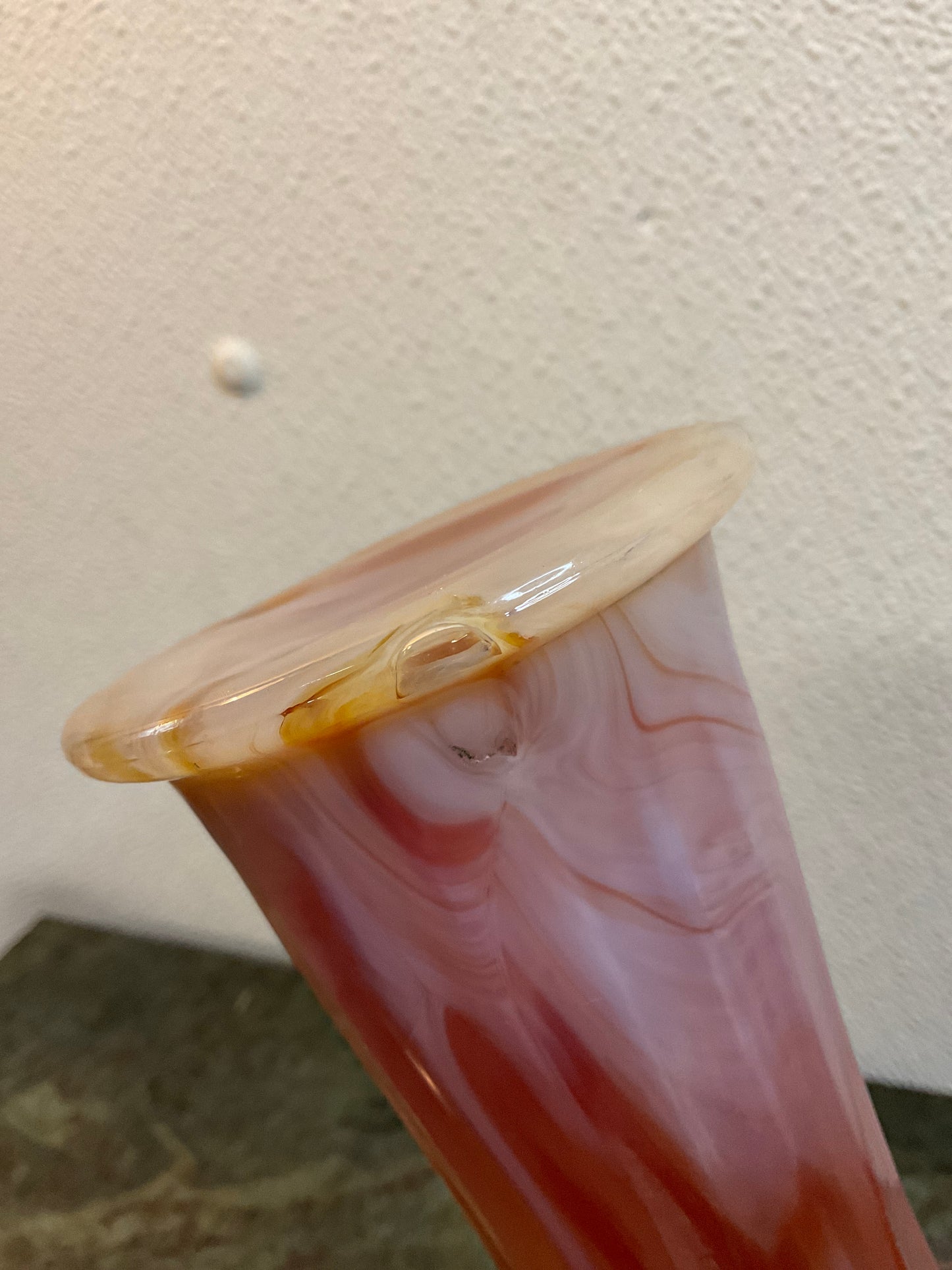 Slag Glass Vase