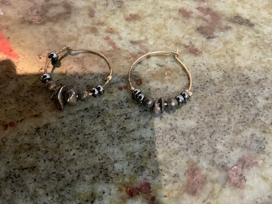 Hoop Earrings Beads
