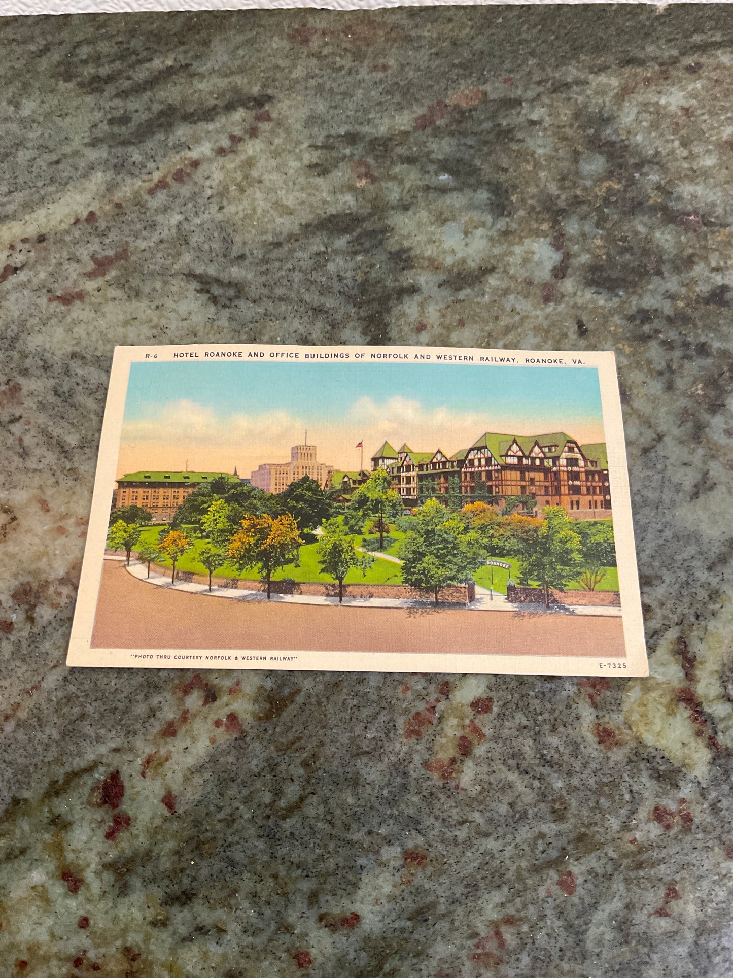 Hotel Roanoke And Office Buildings Of Norfolk And Western Railway Postcard