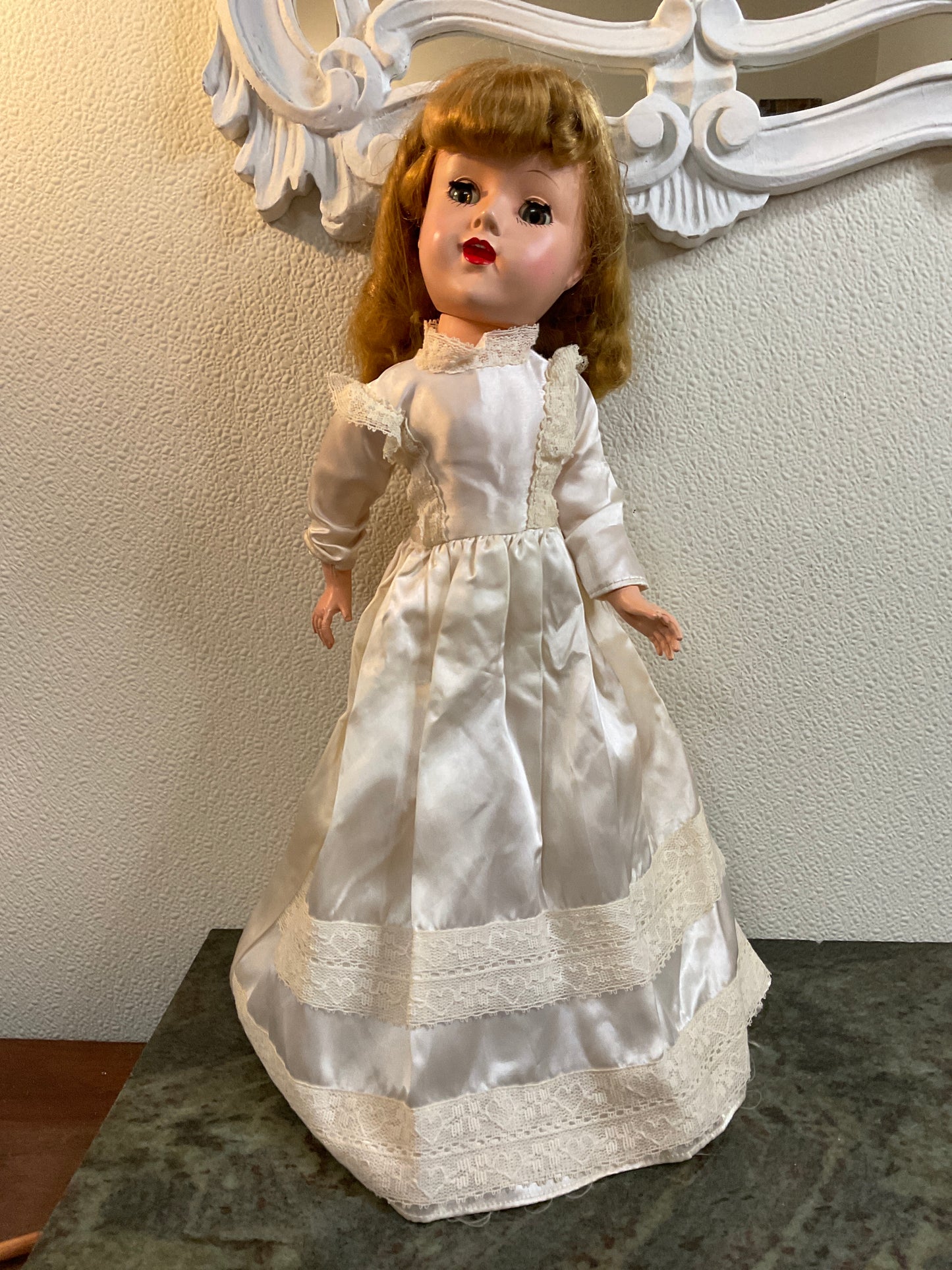 Vtg 1950’s Hard Plastic 18” Doll
